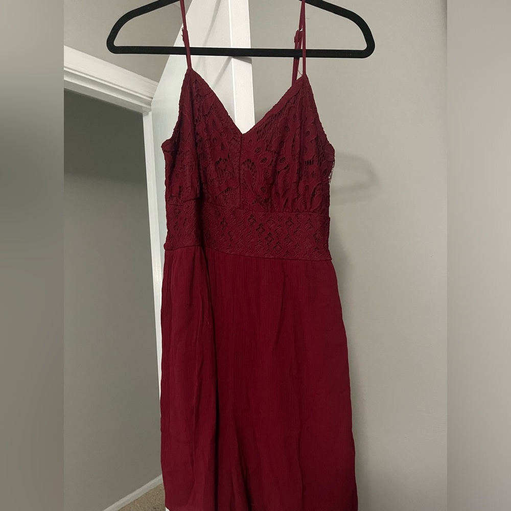 Dark Red Maurices Floral Romper